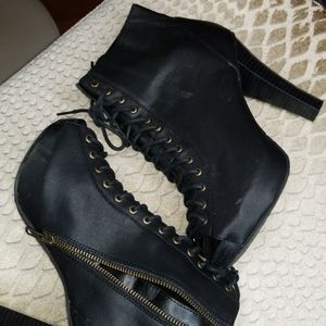 Candies Peeptoe High Heeled Booties